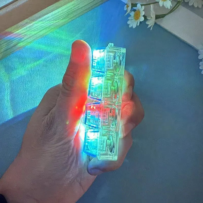 The Crystal Clicker ✨ LED Keyboard Keychain Fidget Toy